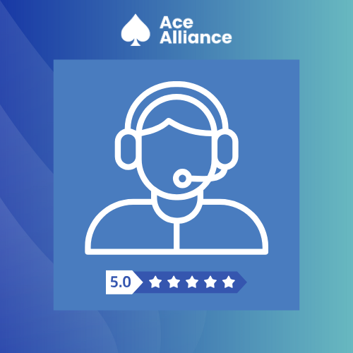 customer-support-service-with-five-star-feedback-icon