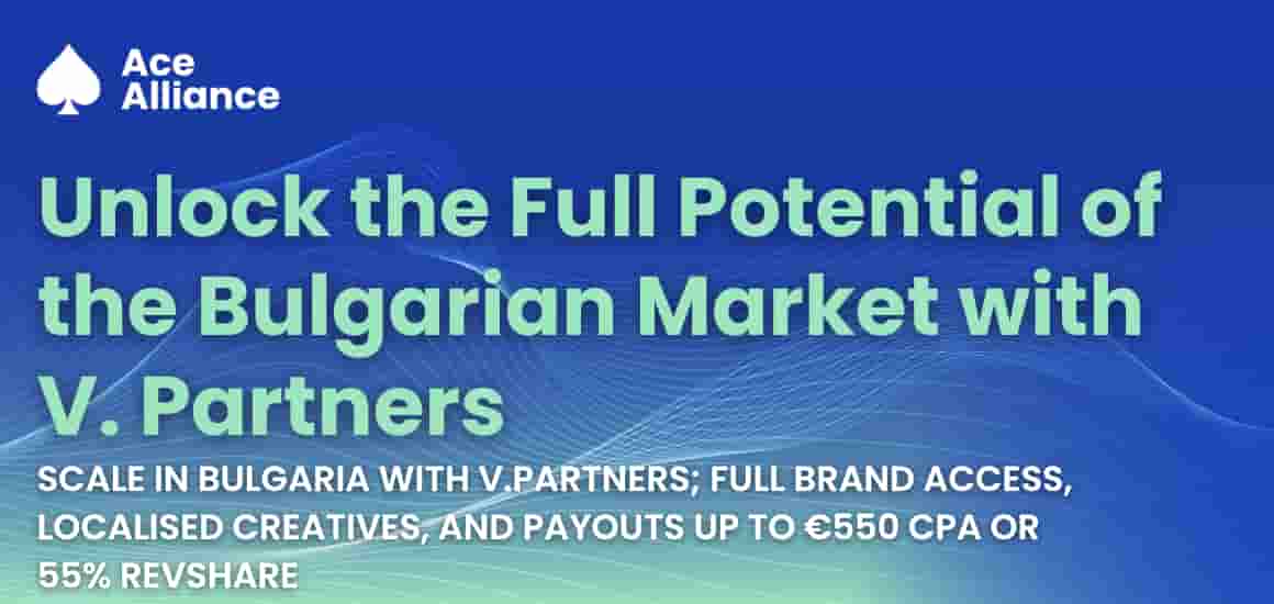 V.Partners promotional graphic with 'Unlock the Full Potential of the Bulgarian Market with V. Partners' text.