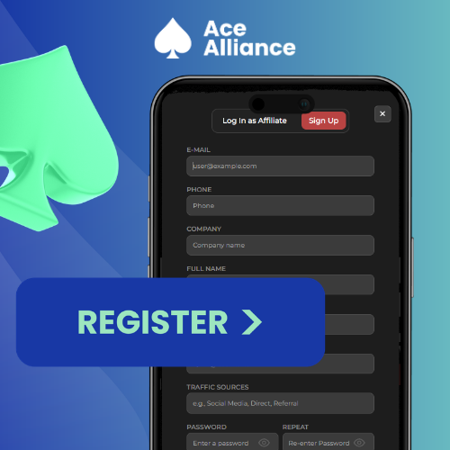 Registration screen for the Oldschool Partners affiliate program.