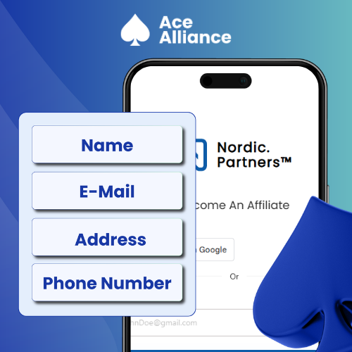 Mobile screen displaying account setup with Nordic.Partners.