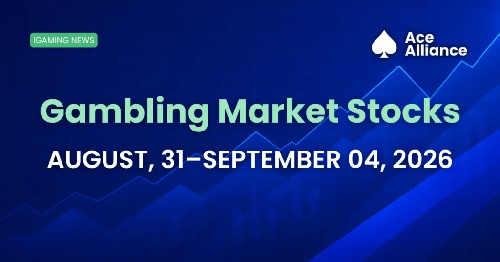 Ace Alliance Weekly iGaming Stock Snapshot, August 31–September 4, 2026.
