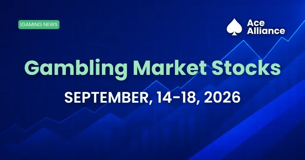 Ace Alliance Weekly iGaming Stock Snapshot, September 14–18, 2026.