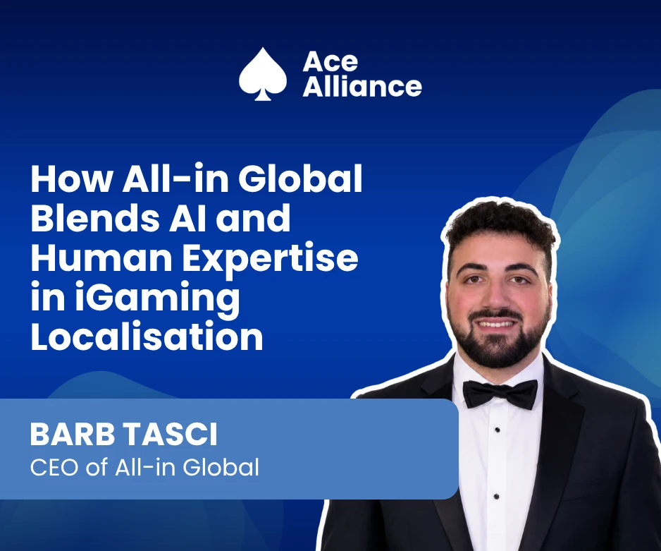 Cover for Barb Tasci’s interview on AI, compliance and the human side of iGaming localisation.