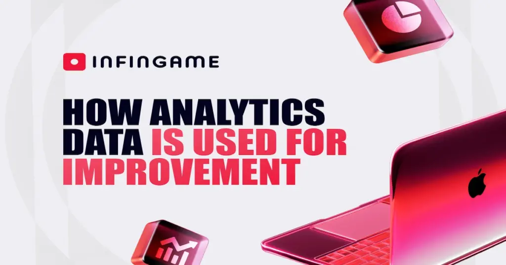 Infingame graphic explaining how analytics data is used to improve operator performance.
