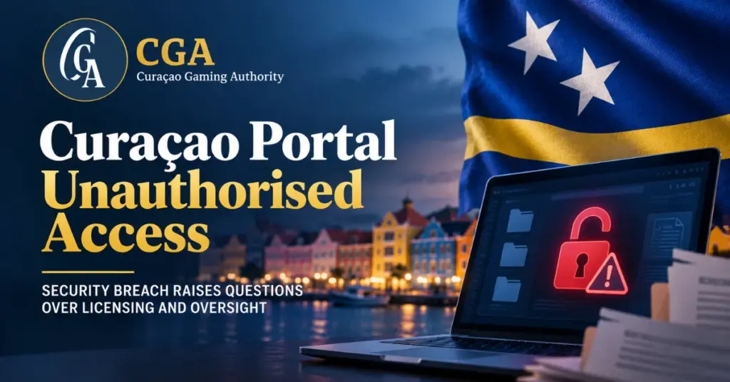 Curaçao Gaming Authority graphic examining what a Curaçao licence tells iGaming partners after the portal breach