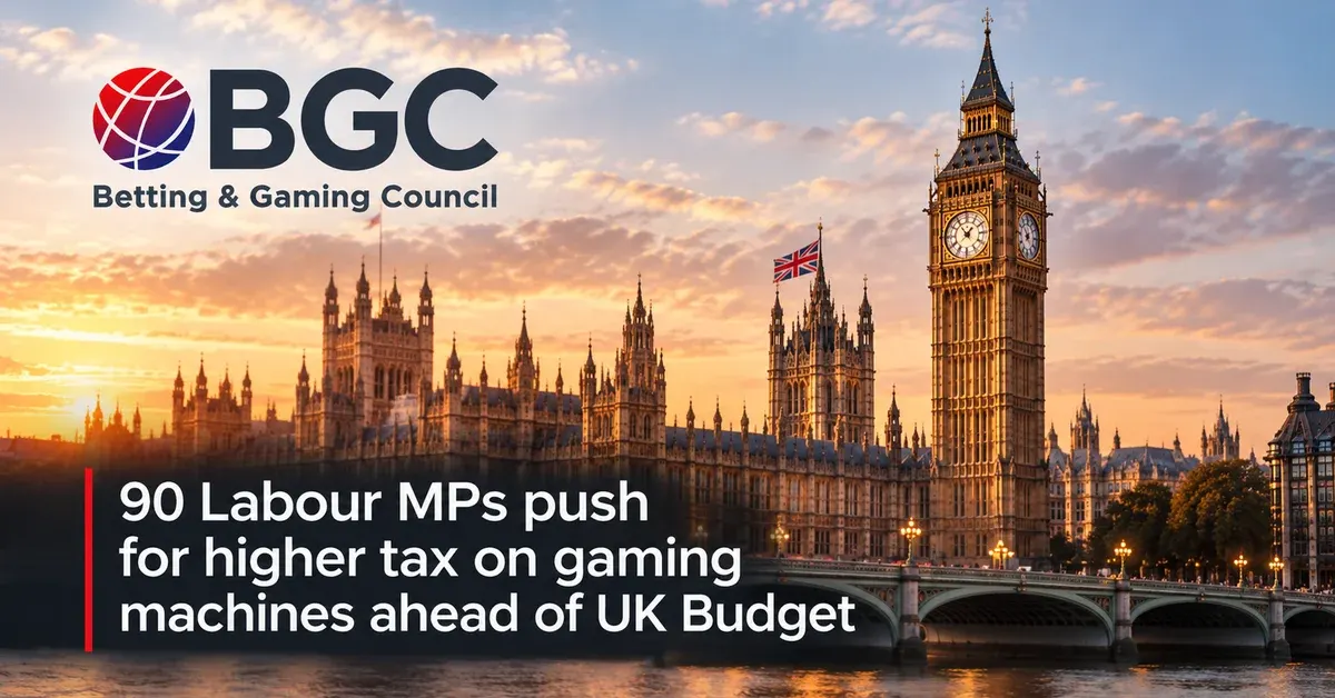 Big Ben and BGC logo illustrating the debate over higher UK gaming machine taxes.