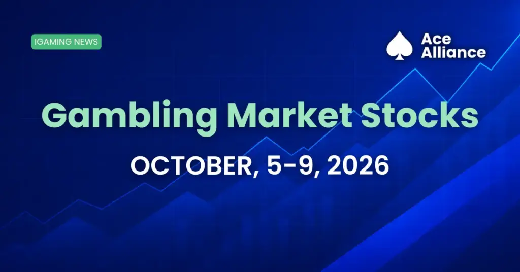 Ace Alliance Weekly iGaming Stock Snapshot, October 5–9, 2026.