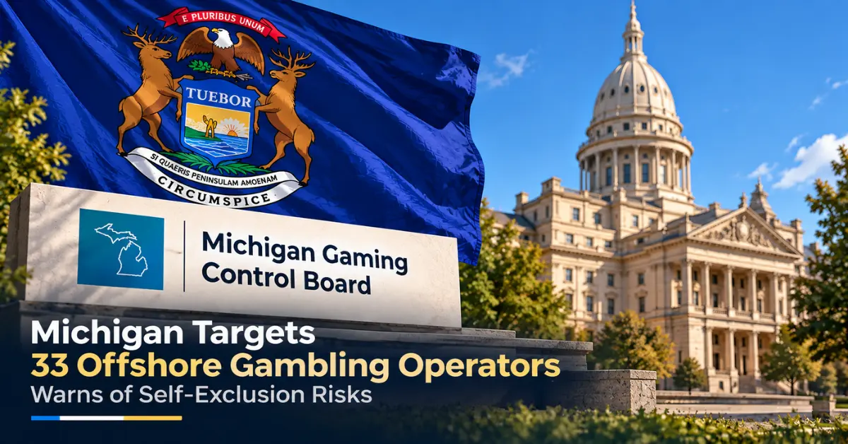 Michigan Gaming Control Board action against 33 offshore gambling operators