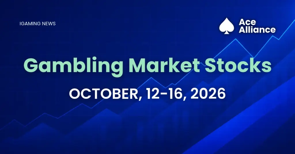 Ace Alliance Weekly iGaming Stock Snapshot, October 12–16, 2026.