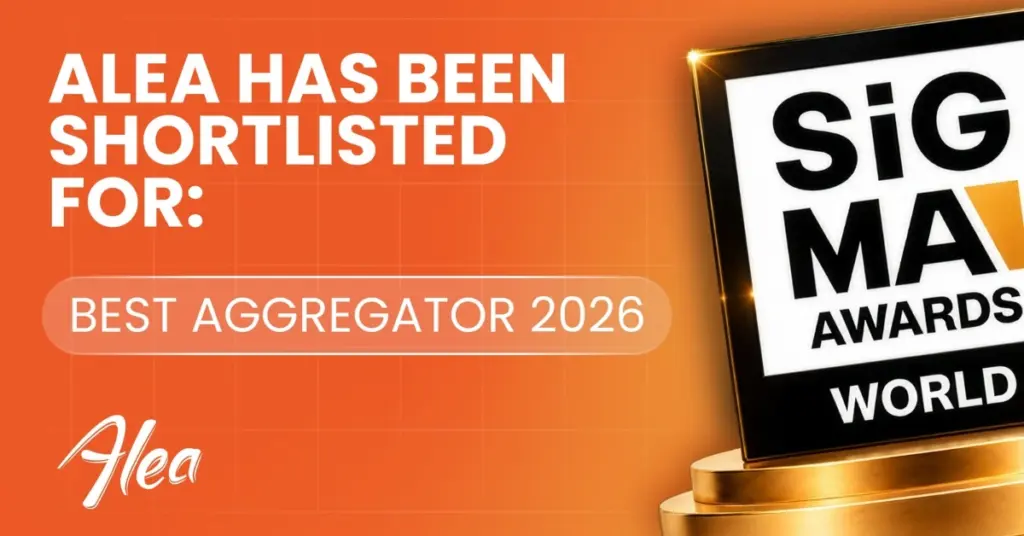 Alea celebrates its Best Aggregator 2026 nomination at the SiGMA World Awards.
