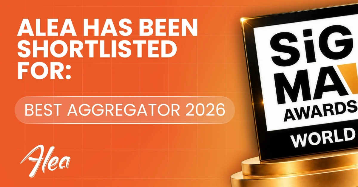 Alea celebrates its Best Aggregator 2026 nomination at the SiGMA World Awards.