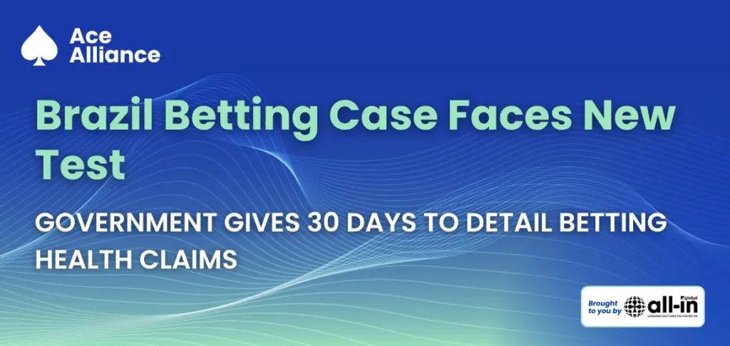 Brazil betting case cover image highlighting a 30 day deadline for the government to detail health cost claims