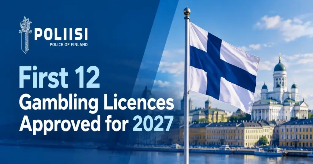 Finland approves its first 12 gambling licences ahead of the July 2027 market launch.