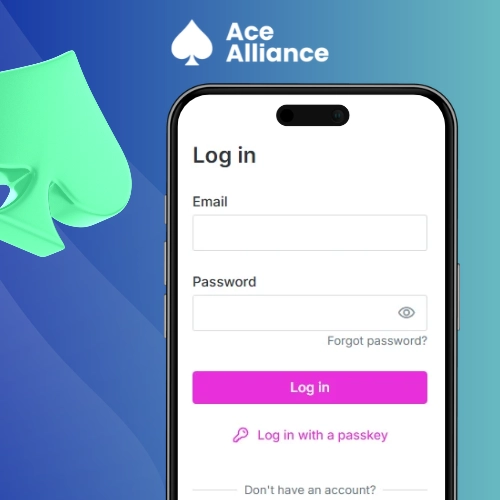Smartphone displaying the Makeberry Affiliates login form.