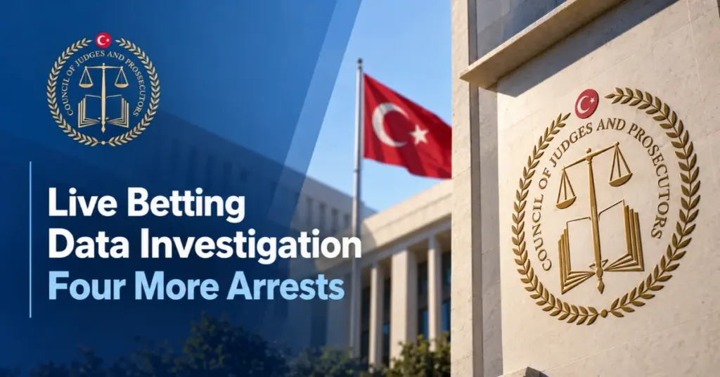 Turkish judicial authorities investigate alleged live betting data manipulation involving a seven-second delay.
